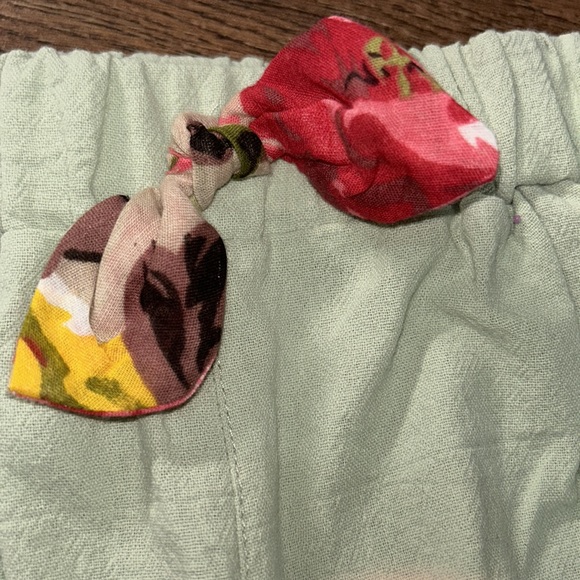 Girls Mint Green Shorts - Picture 2 of 3